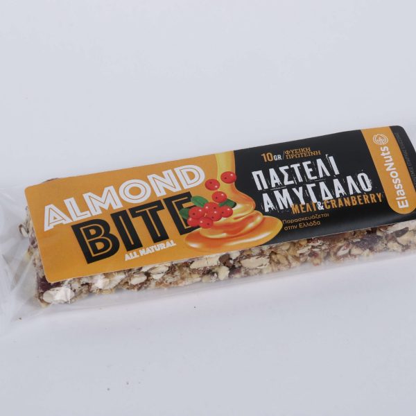 ΠΑΣΤΕΛΙ ΑΜΥΓΔΑΛΟ, ΜΕΛΙ & CRANBERRY 50gr
